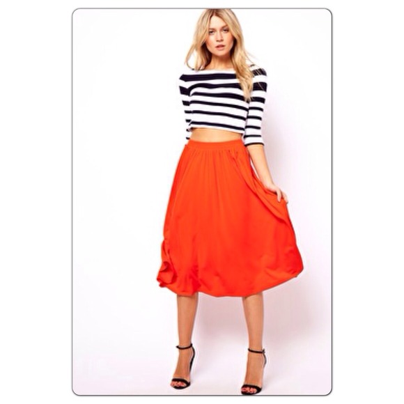 ASOS Dresses & Skirts - Two ASOS skirts orange/blue