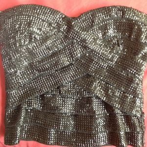 Strapless bandage top