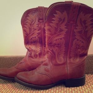 Red cowboy boots