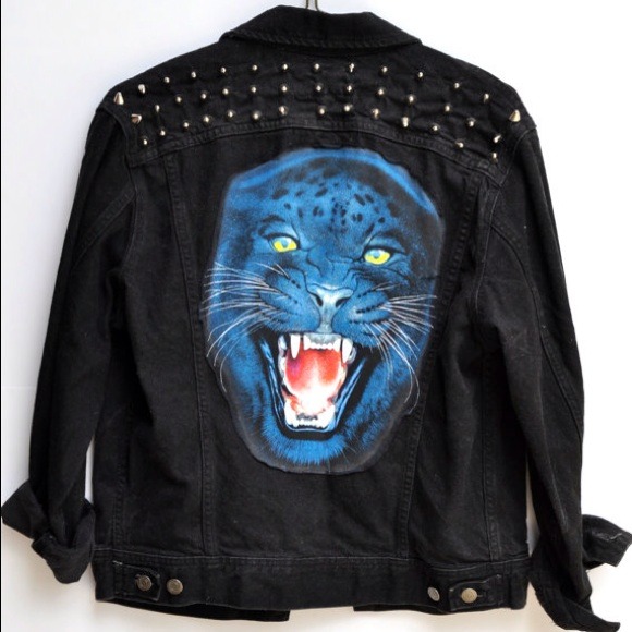 black panther jean jacket