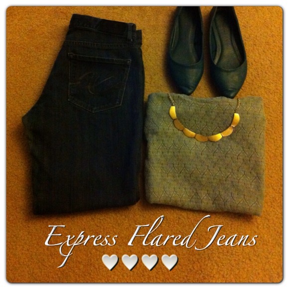EXPRESS fit and flare jeans