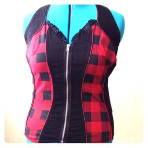 **REDUCED** Plaid Halter Top