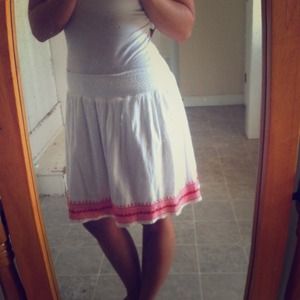 Adorable white and pink skirt