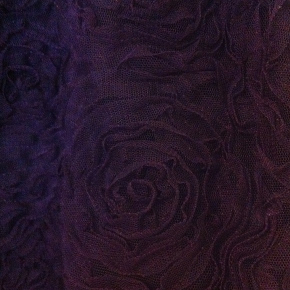 Macy's purple flower detailed skirt - Picture 2 of 4