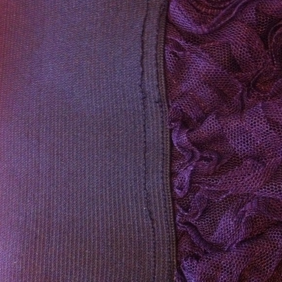 Macy's purple flower detailed skirt - Picture 3 of 4