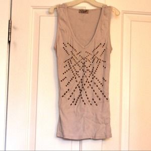 Small Studded V-Neck Tank