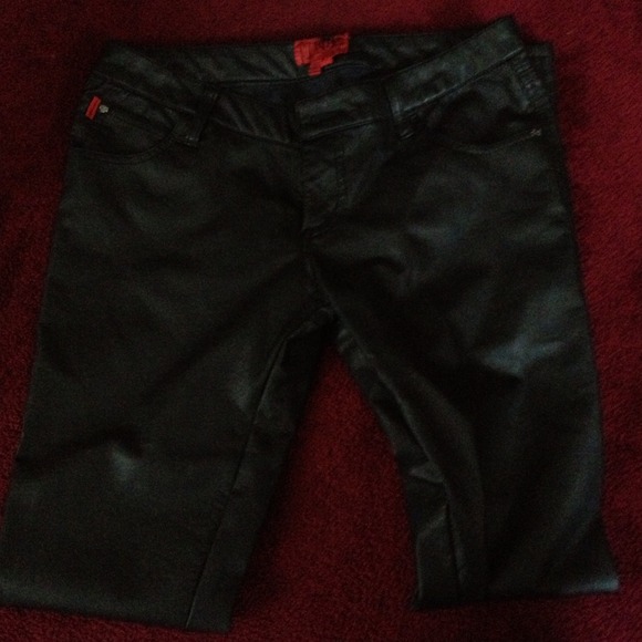 SOLD TO! @eire666 Tripp NYC Vegan Leather Pants - Picture 2 of 3