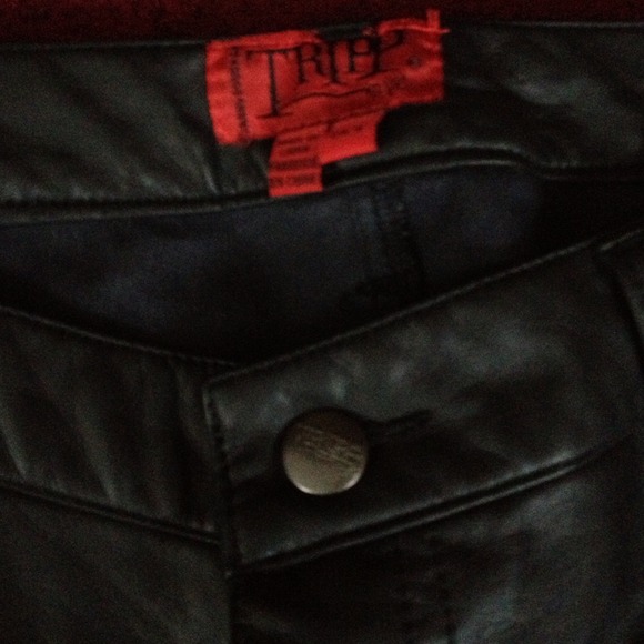 SOLD TO! @eire666 Tripp NYC Vegan Leather Pants - Picture 3 of 3