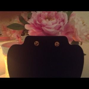 Chocolate chip cookie stud earrings