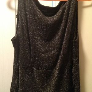 Black Shimmer Evening Dress