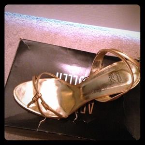 Gold Wedge Sandal
