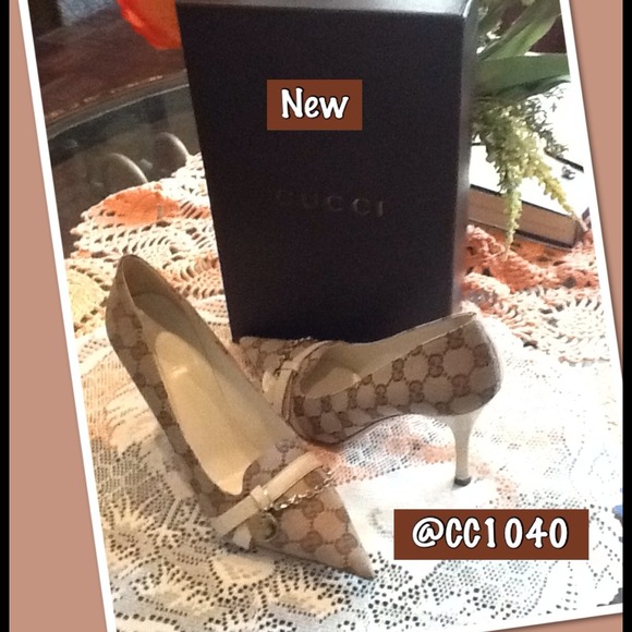 Gucci monogram 4" Heels   NWOT