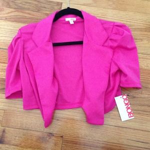 Fuchsia elbow sleeve bolero