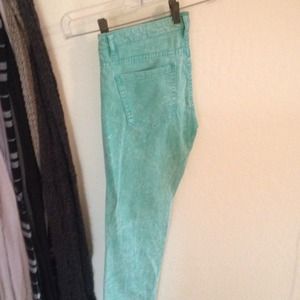 Teal skinny jean size 28