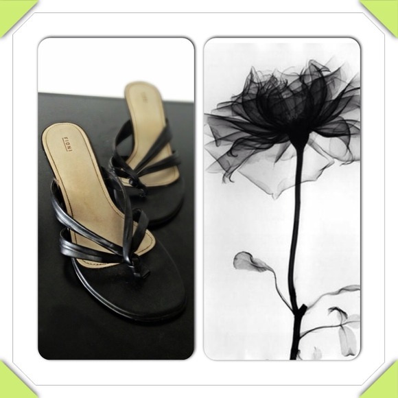 Fioni Black High Heal Sandals