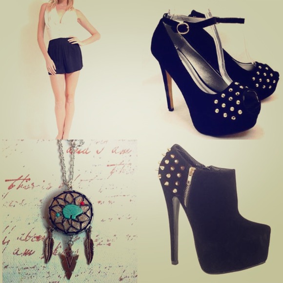 cute summer & fashion outfit. 💇💅👠👗👛🎀💕
