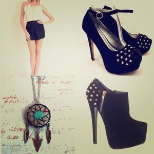 cute summer & fashion outfit. 💇💅👠👗👛🎀💕