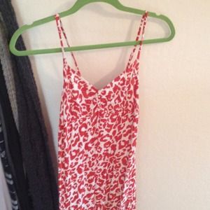 Orange/White Maxi Dress