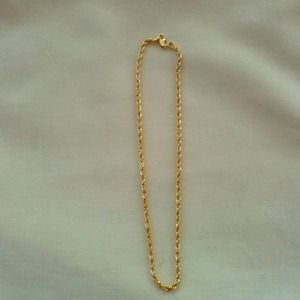 14k Gold Rope Ankle Bracelet