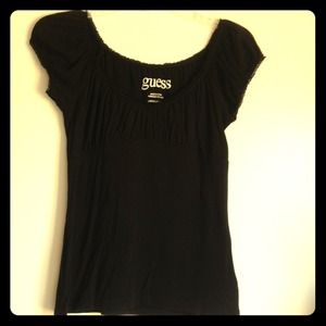 Black GUESS BabyDoll top