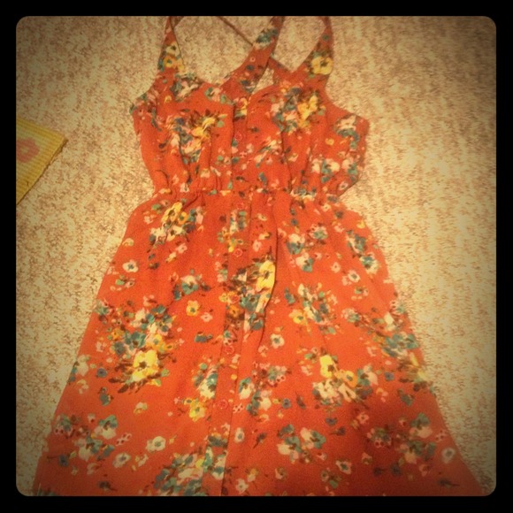 Wet seal size small brown dress!