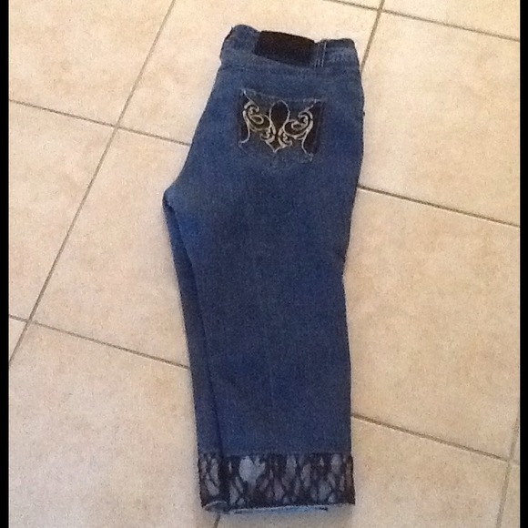 Deleon lacy jeans bundle w/brown suit pants