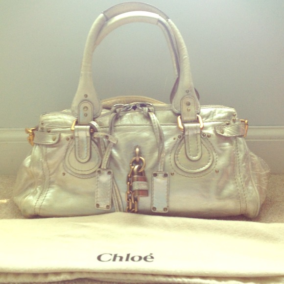 🚫SOLD🚫Chloe silvery paddington bag