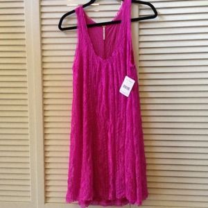 Free People Wild Pink lace dress