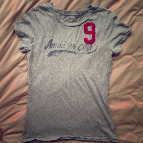 AE Grey Fitted Crew Neck