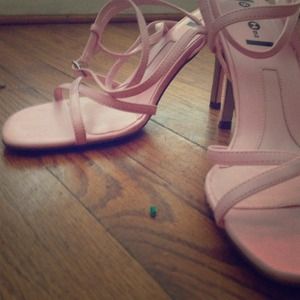 Pink strapped sandals