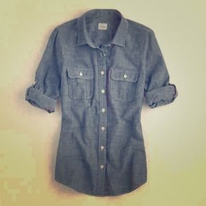 J. Crew two pocket chambray shirt