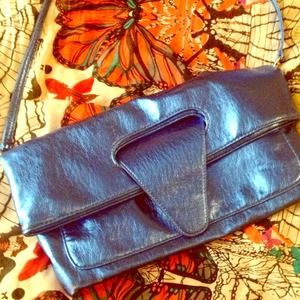 Blue handbag/clutch