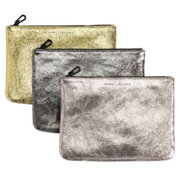 ❌TRADED❌Marc Jacobs Metallic Zip Clutch Bag