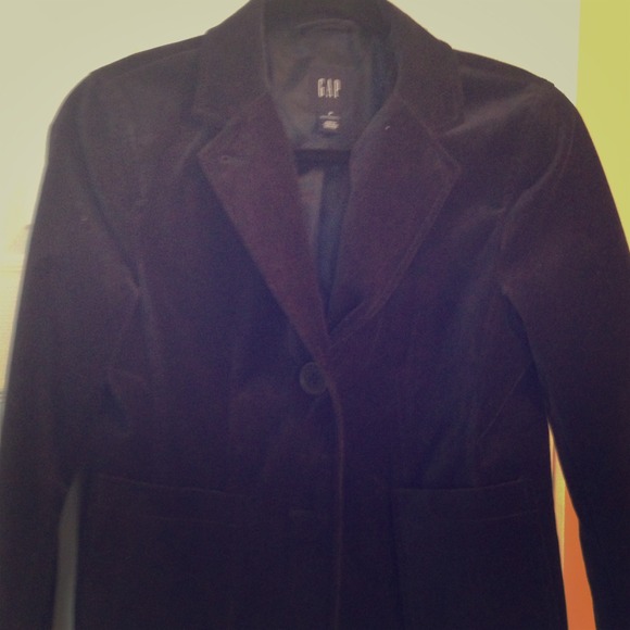 Gap maternity navy blue velvet blazer
