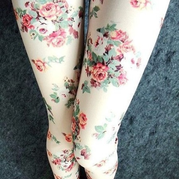 Pants - Floral leggings