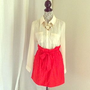 Kimchi Blue red skirt