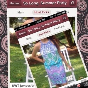 🎉HOST PICK🎉 NWT 1 pc. jumper/dress vivid colors!