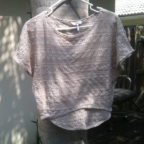 SOLD Lace flower patterned shirt