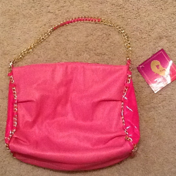 New with tags Niki Minaj pink faux leather tote