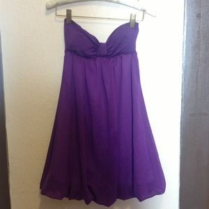 Purple flow dress.