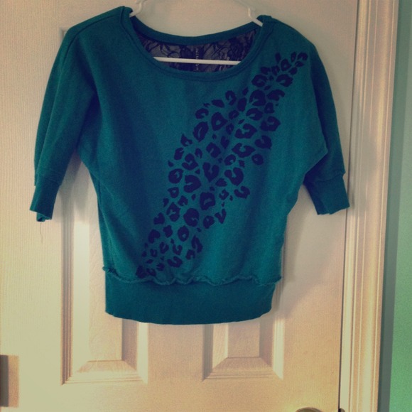 Cheetah&lace sweater