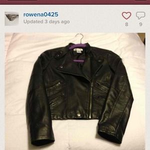Faux leather jacket