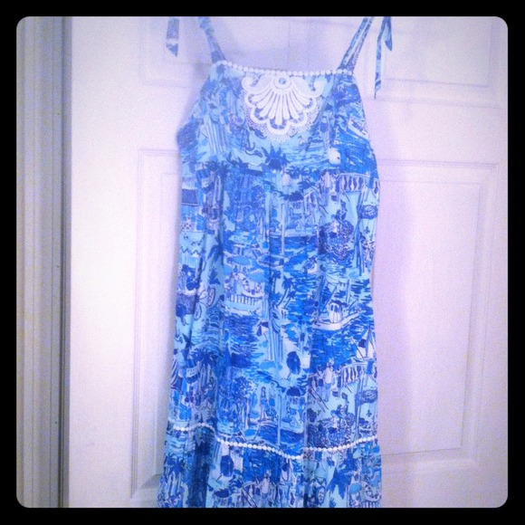 Lilly Pulitzer Cormick Dress in Fresh Catch Toile
