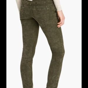 NWOT Free People Green Mineral Wash Corduroy Pants
