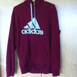 Adidas maroon hoodie