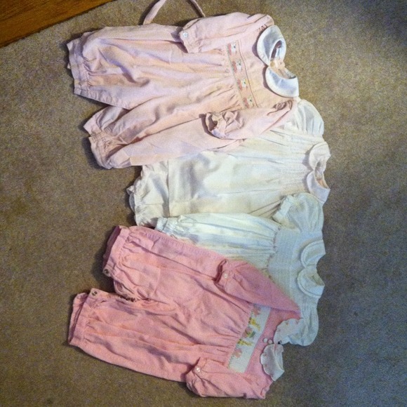A STEAL!!  Smocked rompers and dresses
