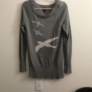 Long gray sweater