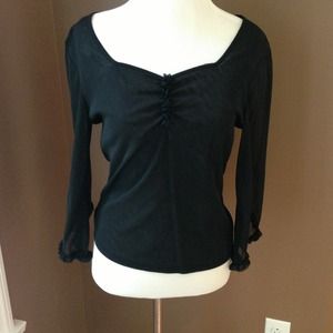 ⭐REDUCED⭐Black Limited sheer top