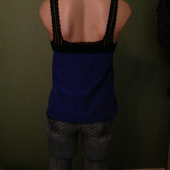 ✨Blue silk tank - Picture 4 of 4