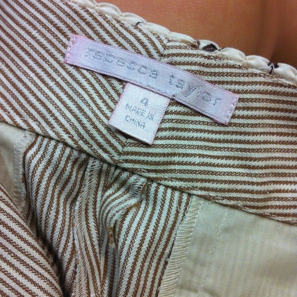 Rebecca Taylor Seersucker Shorts - Picture 2 of 3